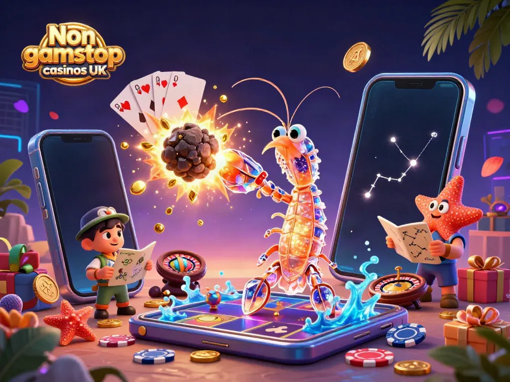 Experience the vibrant energy of Non gamstop casinos UK with a galactic samurai shrimp and treasure explosion!