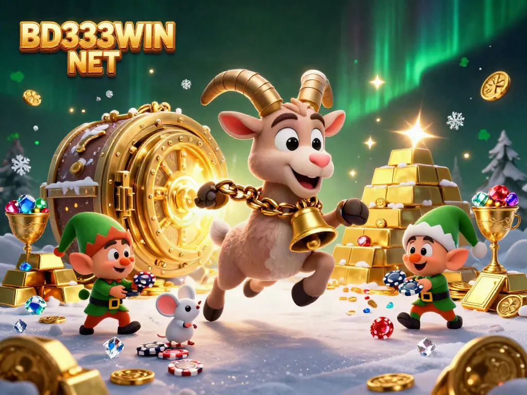 Catch the excitement at BD333WIN NET casino with festive Krampus and mischievous elves stealing chips.