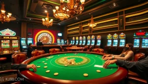 Experience the thrill of winning at KU88.COM's luxury casino with vibrant tables and exciting gaming.