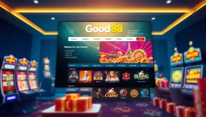 Explore the vibrant online gaming interface of good88.hu.net, showcasing exciting casino games and sports betting options.