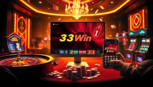 Experience the excitement at nhà cái 33Win with dynamic gaming visuals and winning moments.