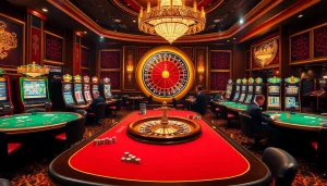 Players engaging in exhilarating casino games at a luxurious venue showcasing pg 88.