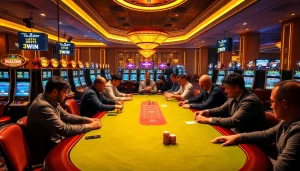 Experience winning at the 3win casino with engaging players at the poker table.