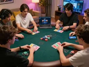 Online poker game strategy in action on dagago platform with competitive players