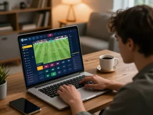 Tỷ lệ bóng đá displayed on a live betting interface during an exciting online gaming session.