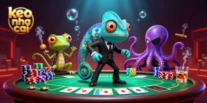 Experience exciting keo nha cai action as our secret agent chameleon and companions play poker.
