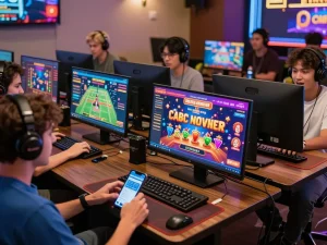 Hit club gaming enthusiasts enjoying an exciting online casino experience with interactive games and vibrant interface.
