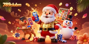 Engage with thrilling jackpots at 789clubm, where Santa and friends explore vibrant casino treasures.
