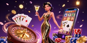 Engage in thrilling games at fb68 with photorealistic scenes of glamour and casino action.