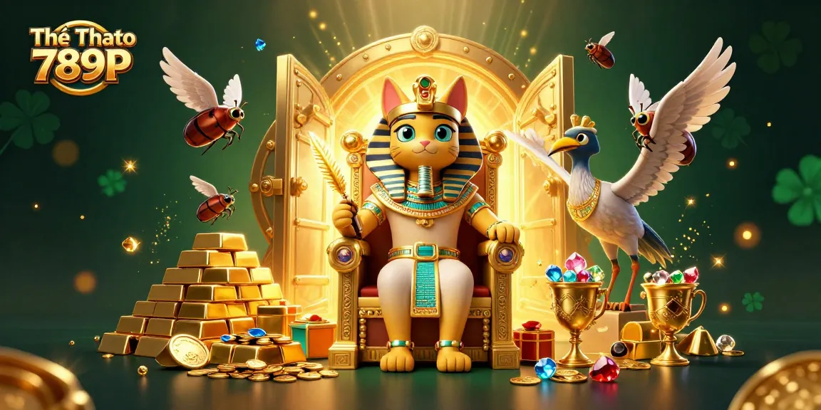 Experience the thrill of Thể Thao 789P as you win big surrounded by treasures in this vibrant 3D casino scene.